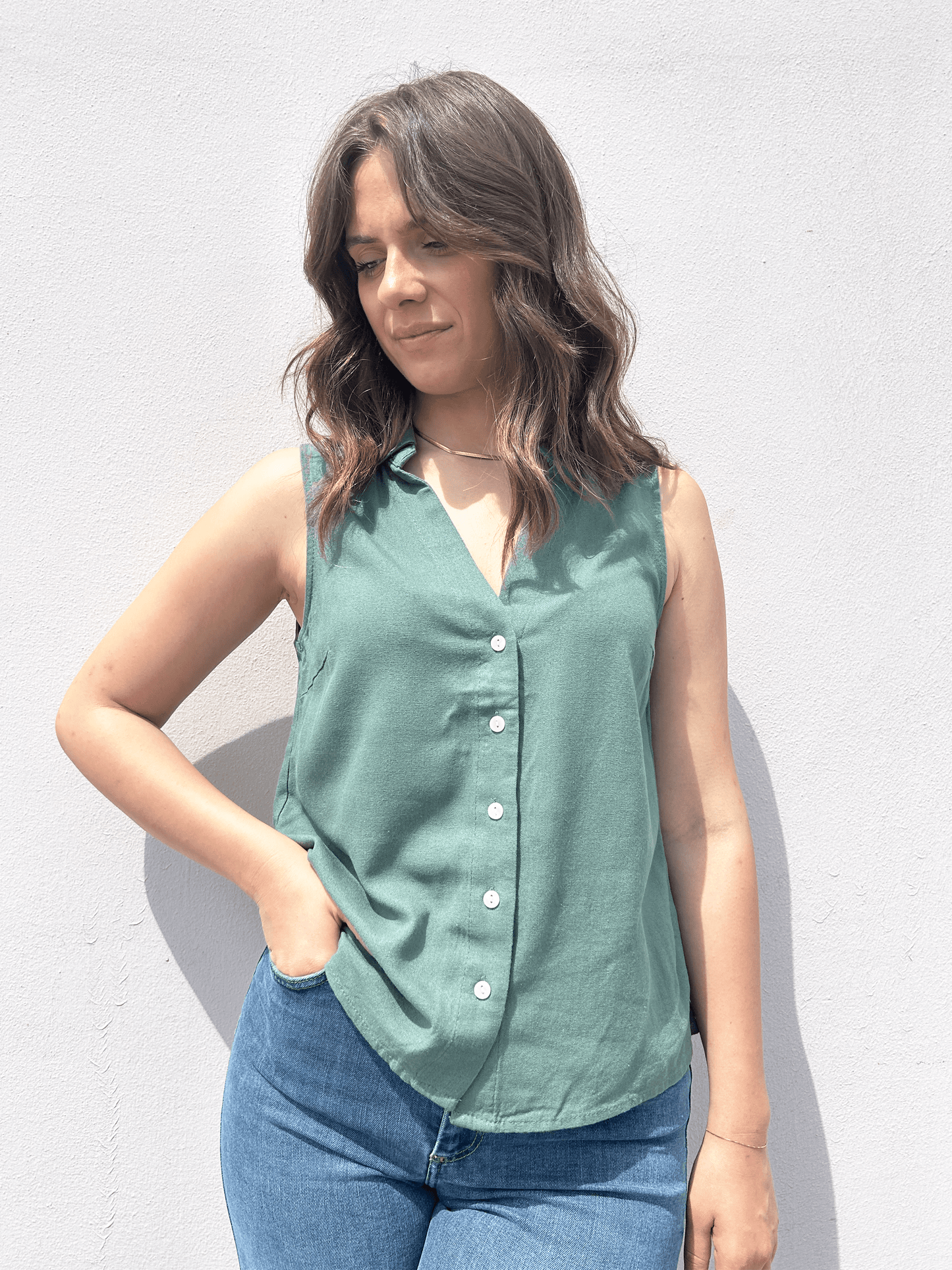 TOP CAMICETTA LINO