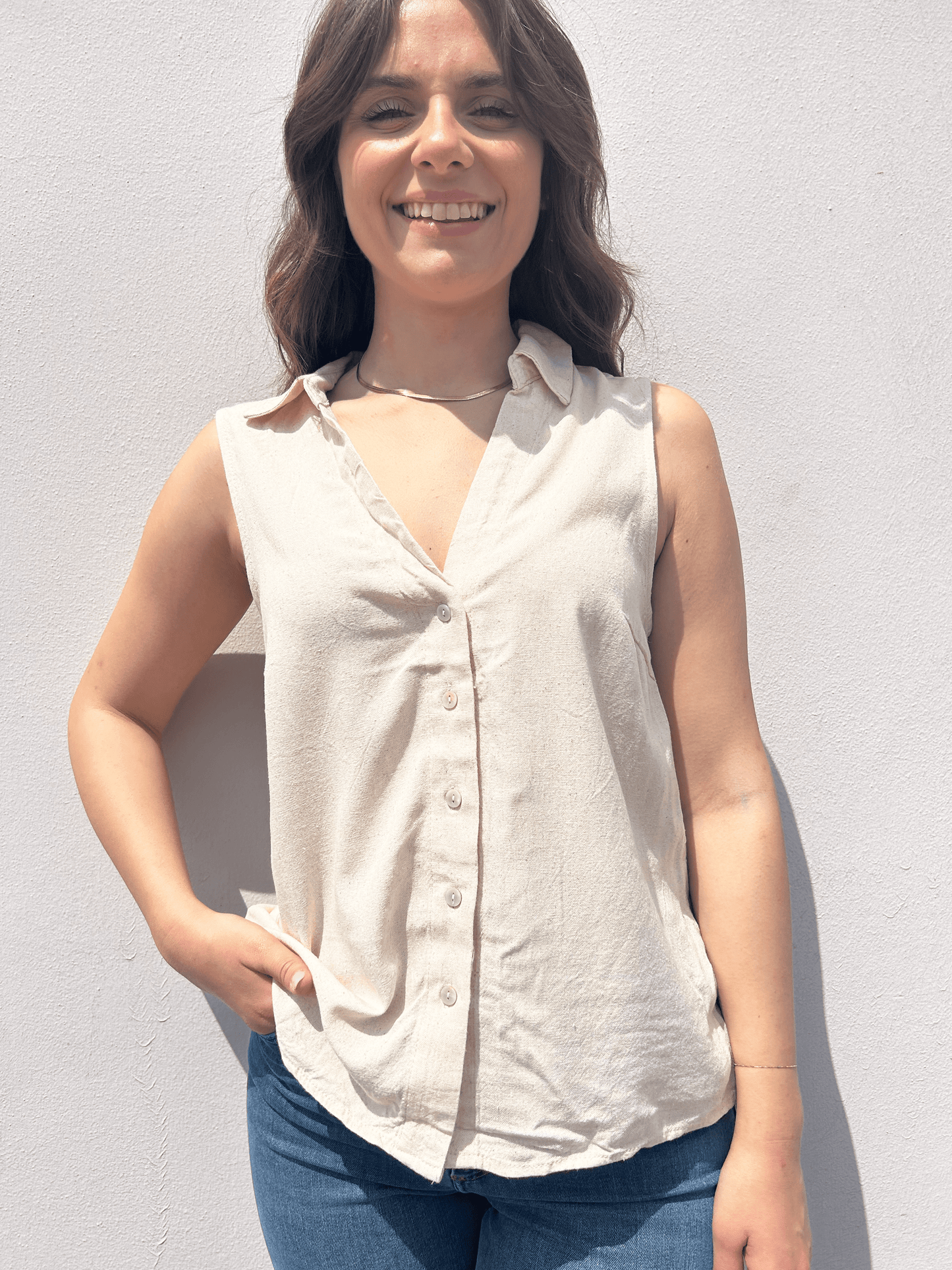 TOP CAMICETTA LINO
