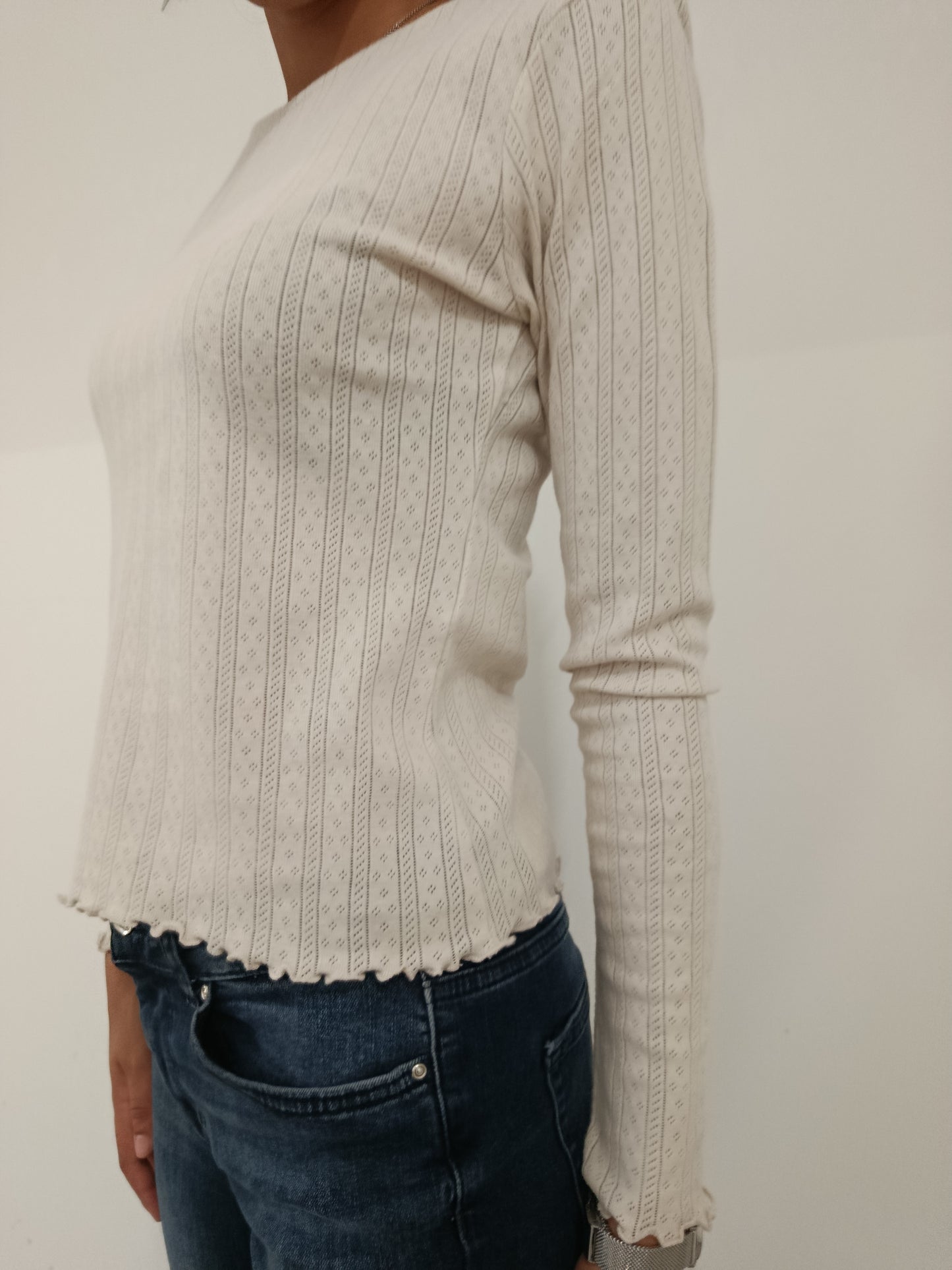 PULLOVER BASIC LAVORATO ONLY