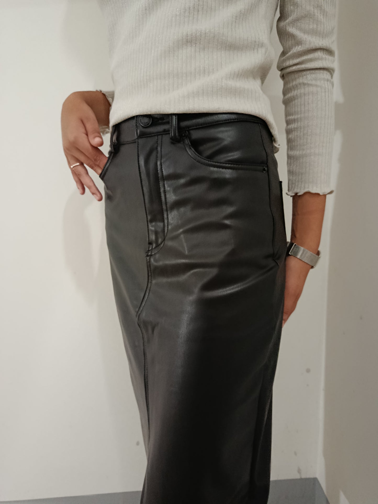 GONNA MATITA ECOPELLE VERO MODA