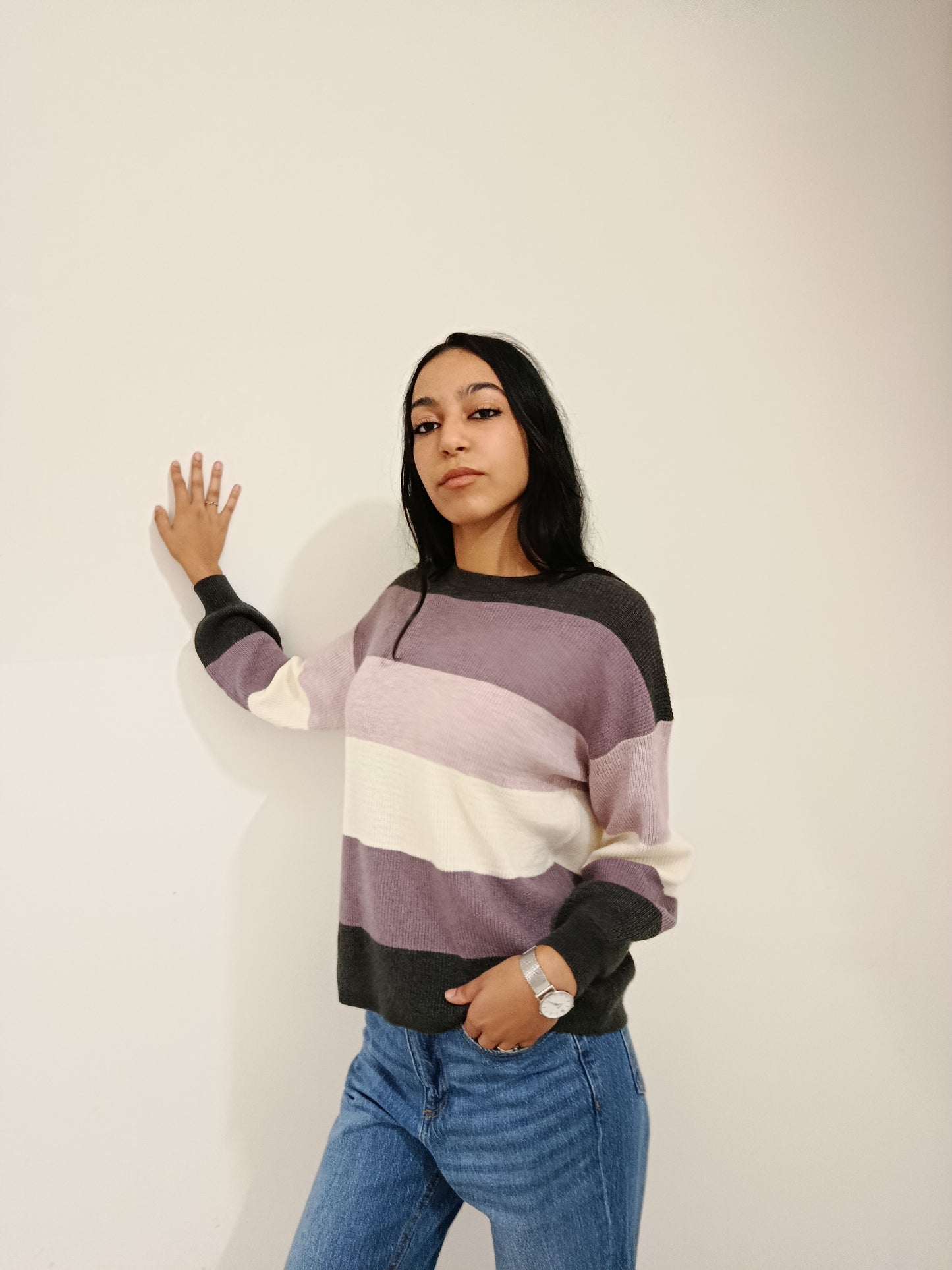 PULLOVER RIGHE LARGHE ONLY