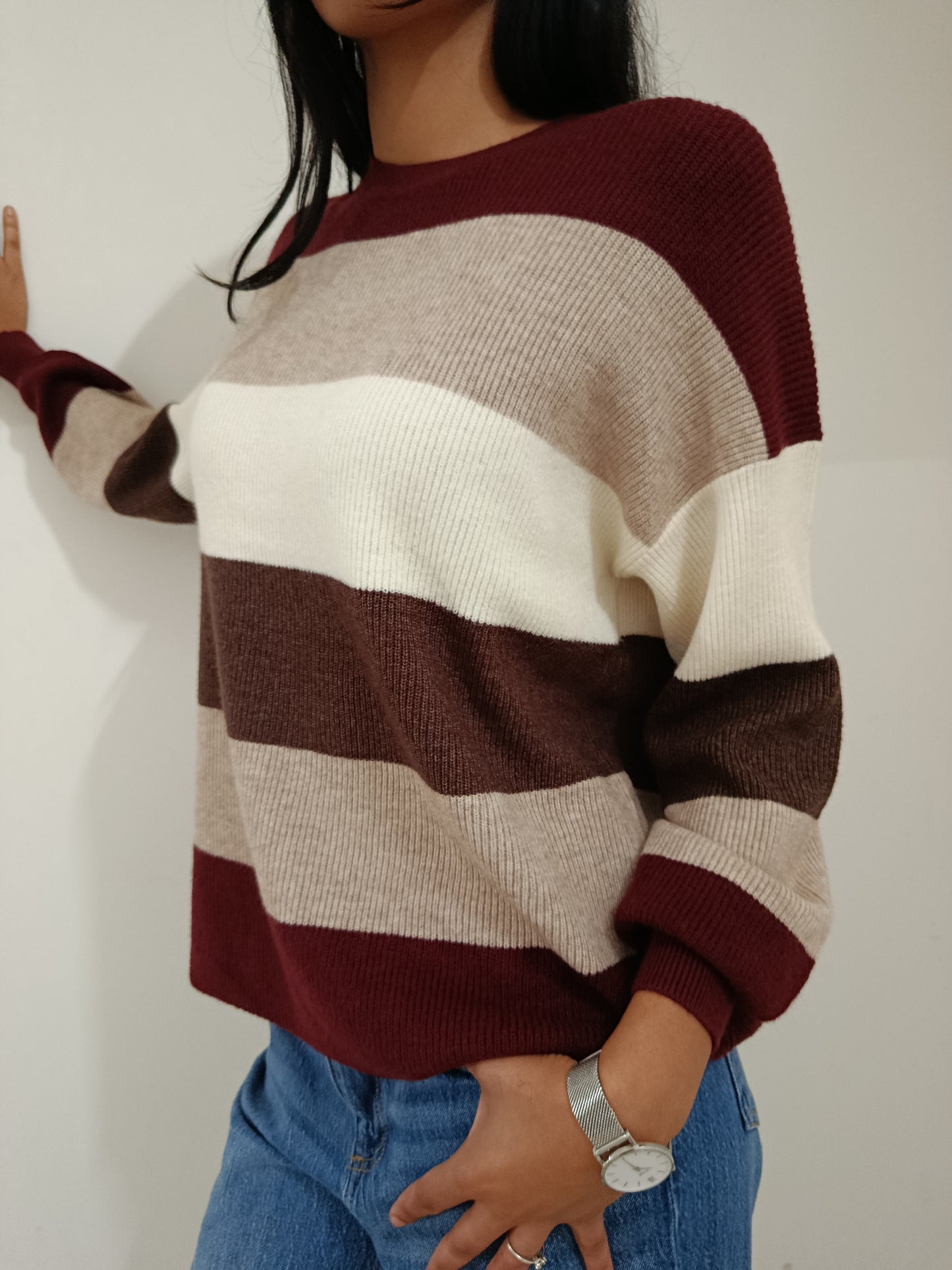 PULLOVER RIGHE LARGHE ONLY