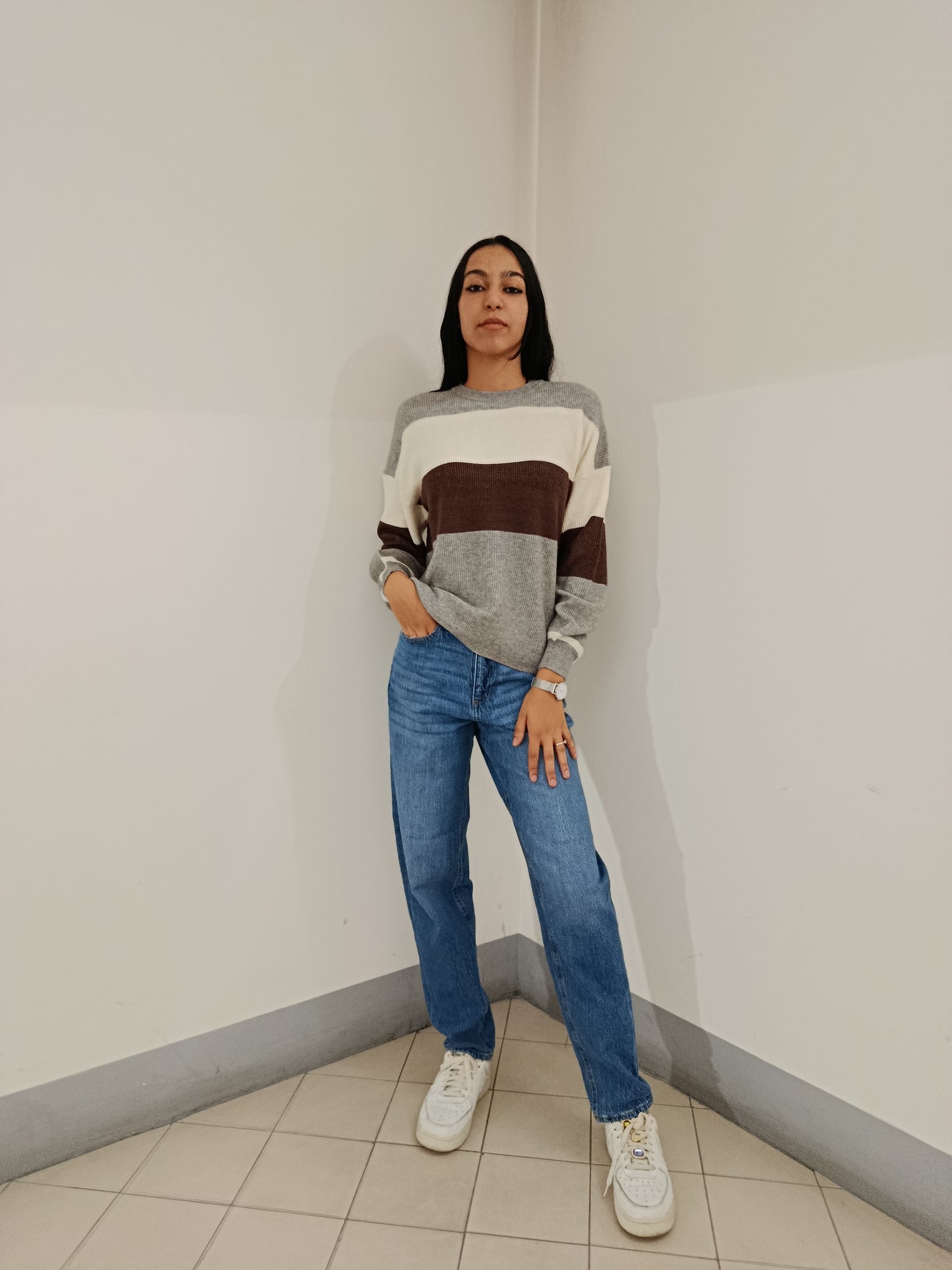 PULLOVER RIGHE LARGHE ONLY