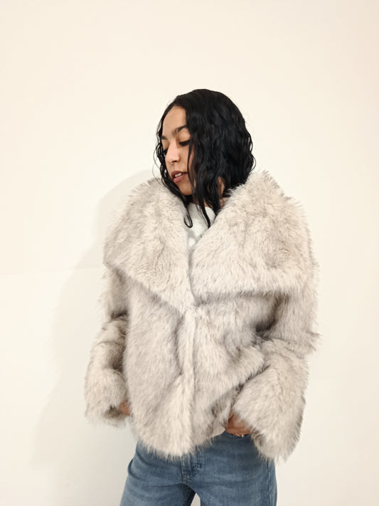 ECO PELLICCIA CROPPED TWO WAY