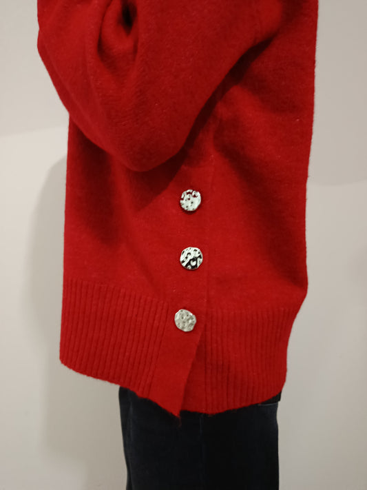 PULLOVER LOOSE BOTTONI SU SPACCO ONLY