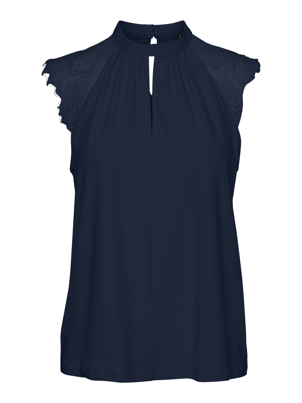 BLUSA CON MANICHE IN PIZZO VERO MODA