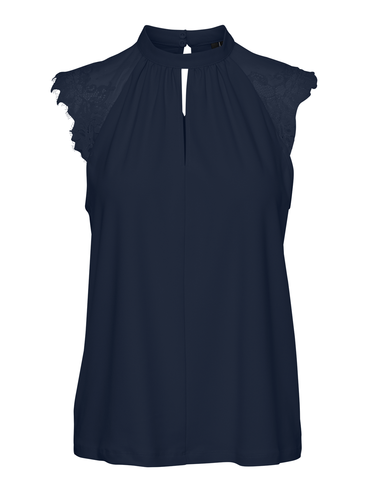 BLUSA CON MANICHE IN PIZZO VERO MODA