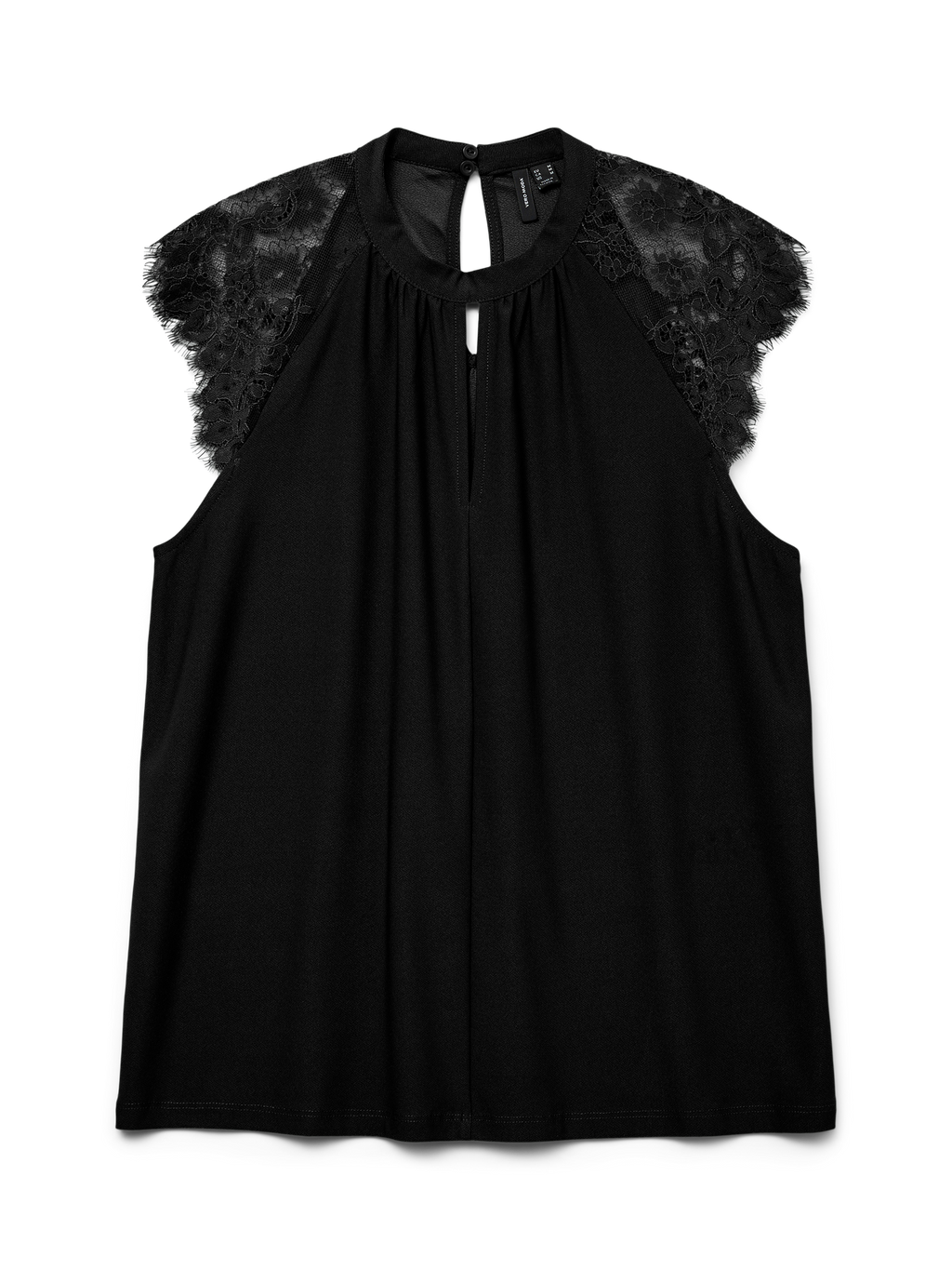 BLUSA CON MANICHE IN PIZZO VERO MODA
