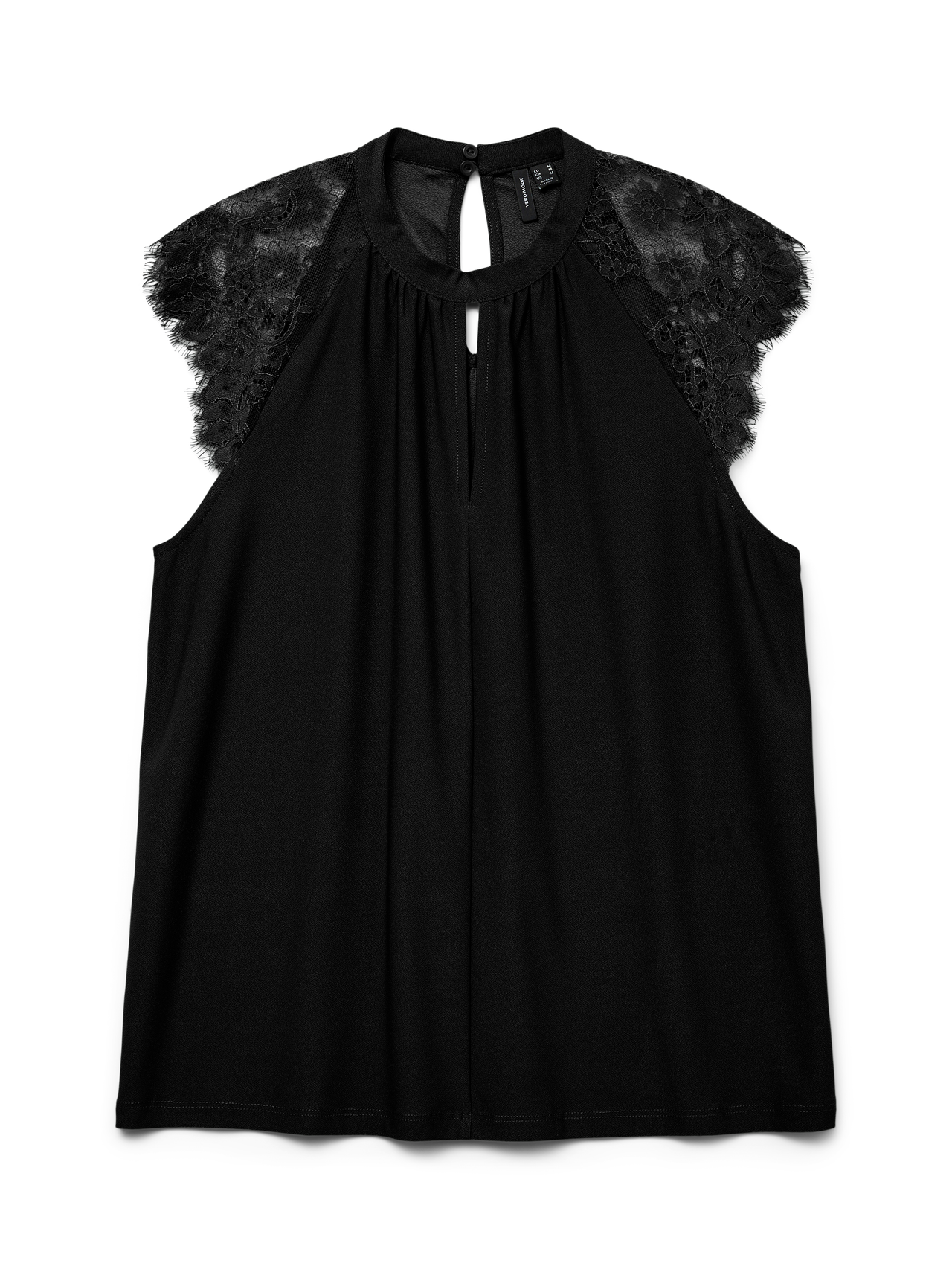 BLUSA CON MANICHE IN PIZZO VERO MODA