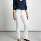 JEANS FLARED BLUSH ONLY