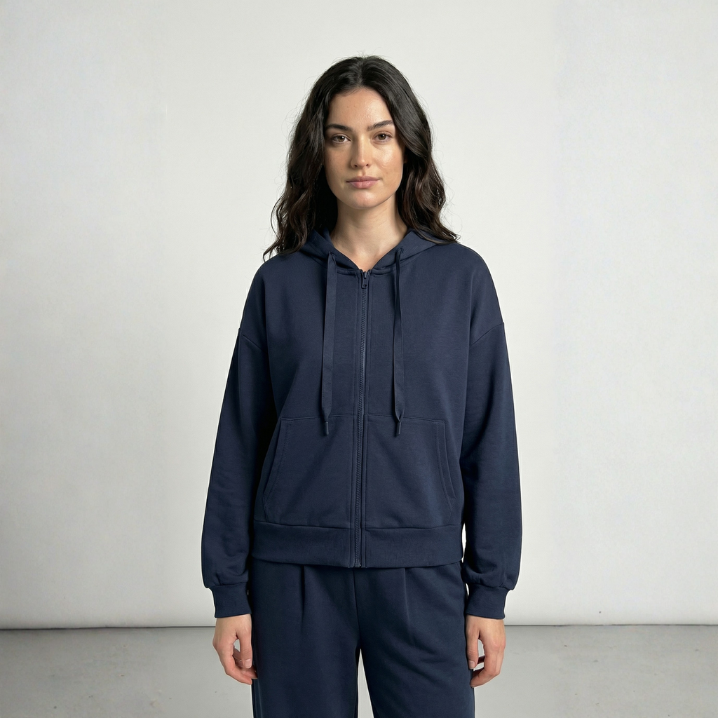 FELPA CROPPED CON CAPPUCCIO VERO MODA