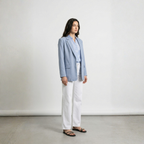 CAMICIA A RIGHE RICAMATA ONLY