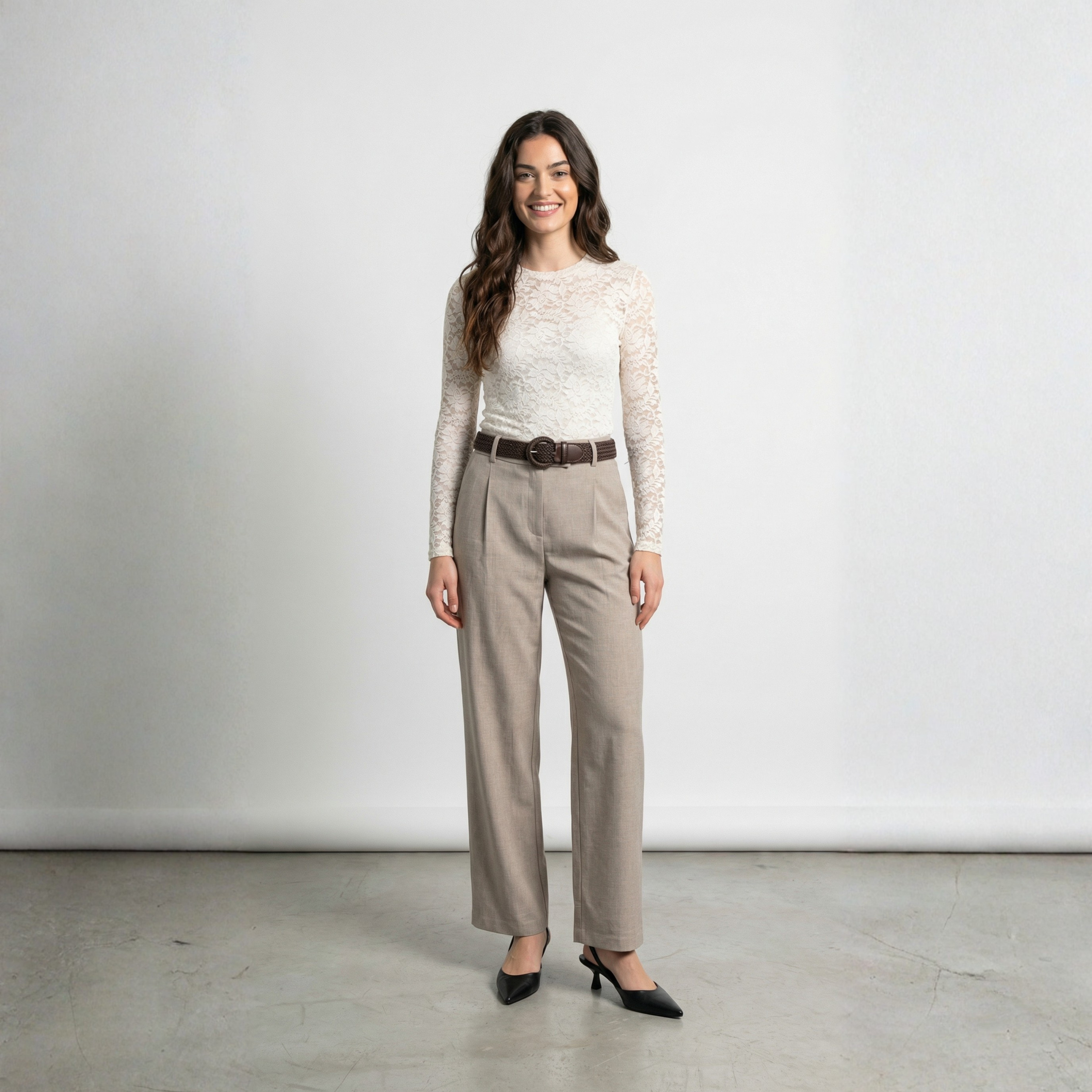 TOP IN PIZZO MANICHE LUNGHE ONLY