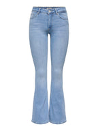 JEANS FLARED BLUSH ONLY