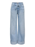 JEANS WIDE LEG CON CINTURA FIOCCO ONLY