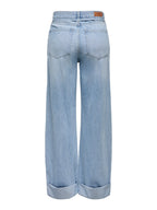 JEANS WIDE LEG CON CINTURA FIOCCO ONLY