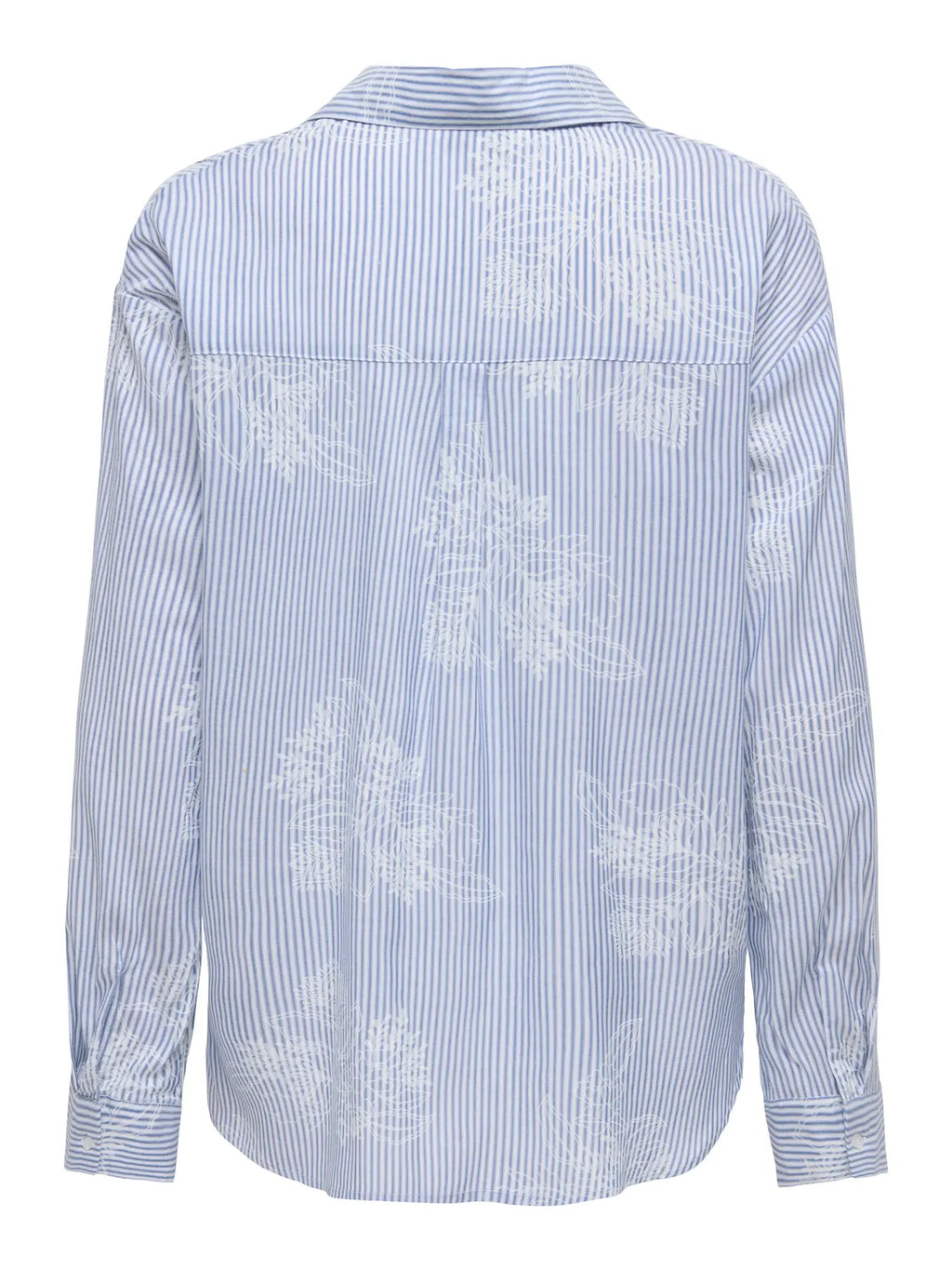CAMICIA A RIGHE RICAMATA ONLY