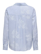 CAMICIA A RIGHE RICAMATA ONLY