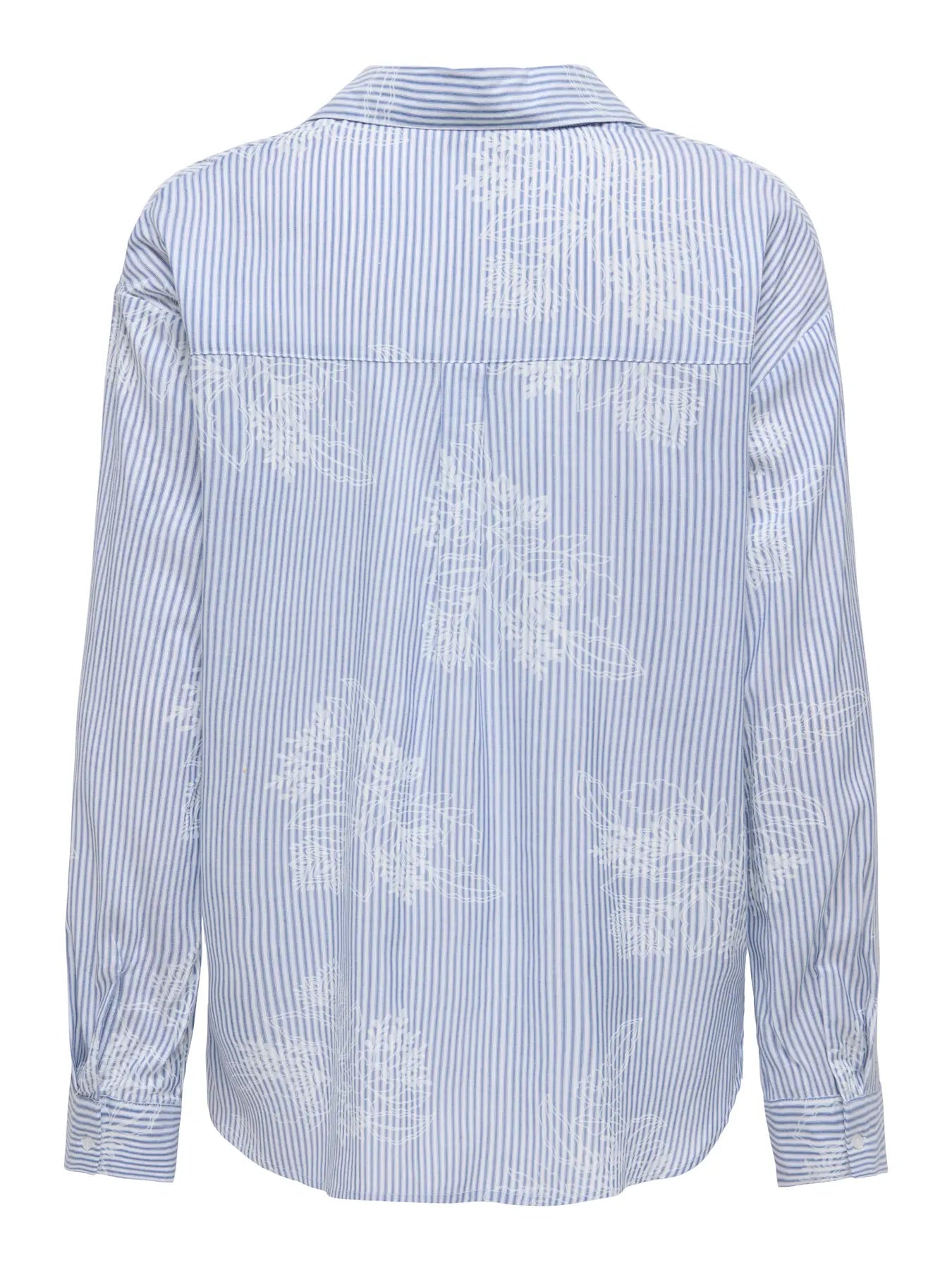 CAMICIA A RIGHE RICAMATA ONLY