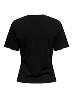 T-SHIRT ELENA CON BOTTONE ORO ONLY