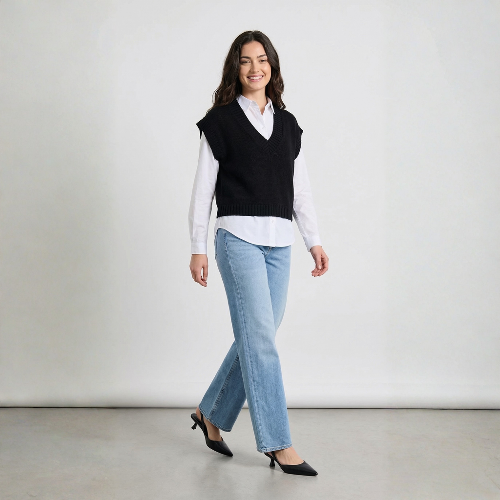 GILET SCOLLO A V TWO WAY