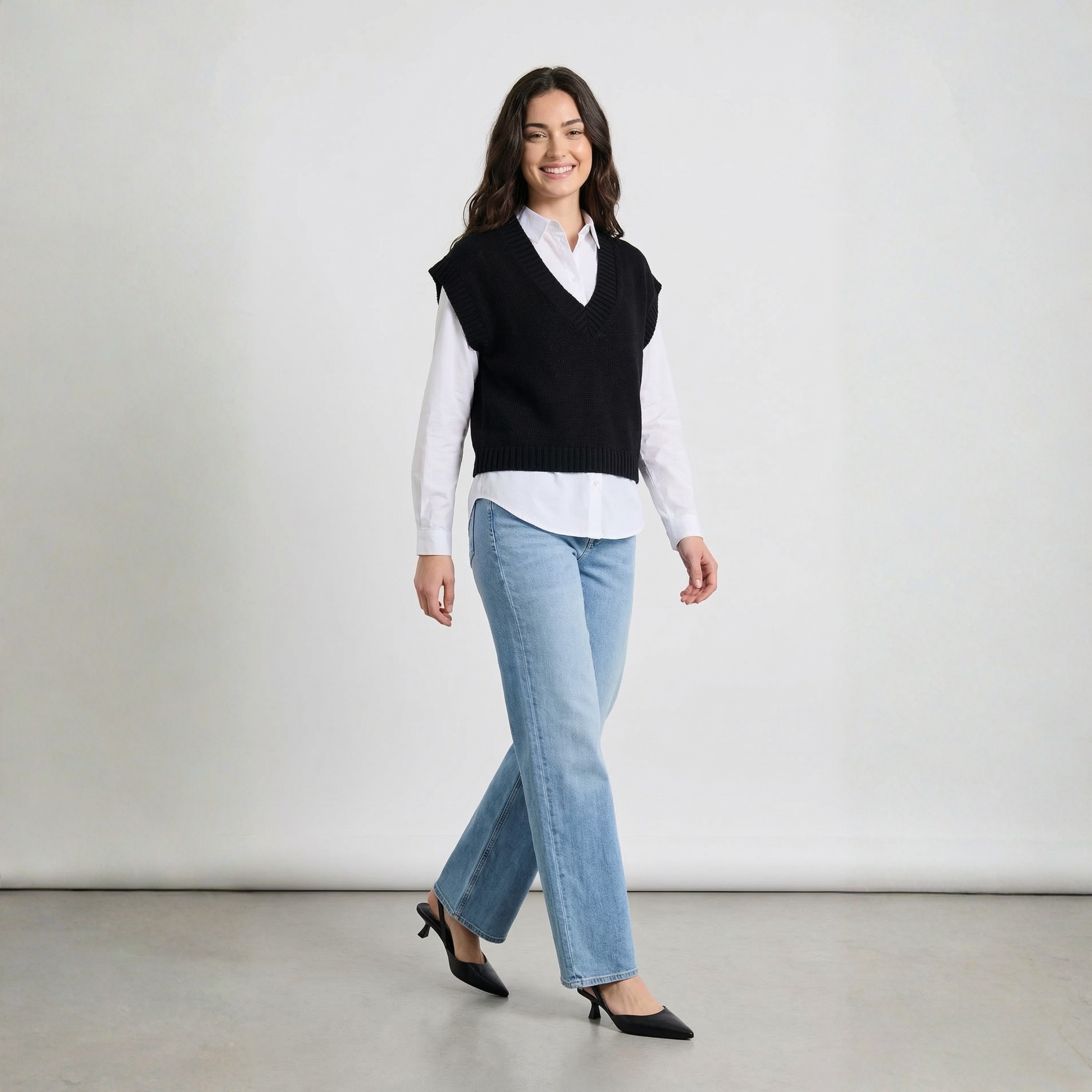 GILET SCOLLO A V TWO WAY