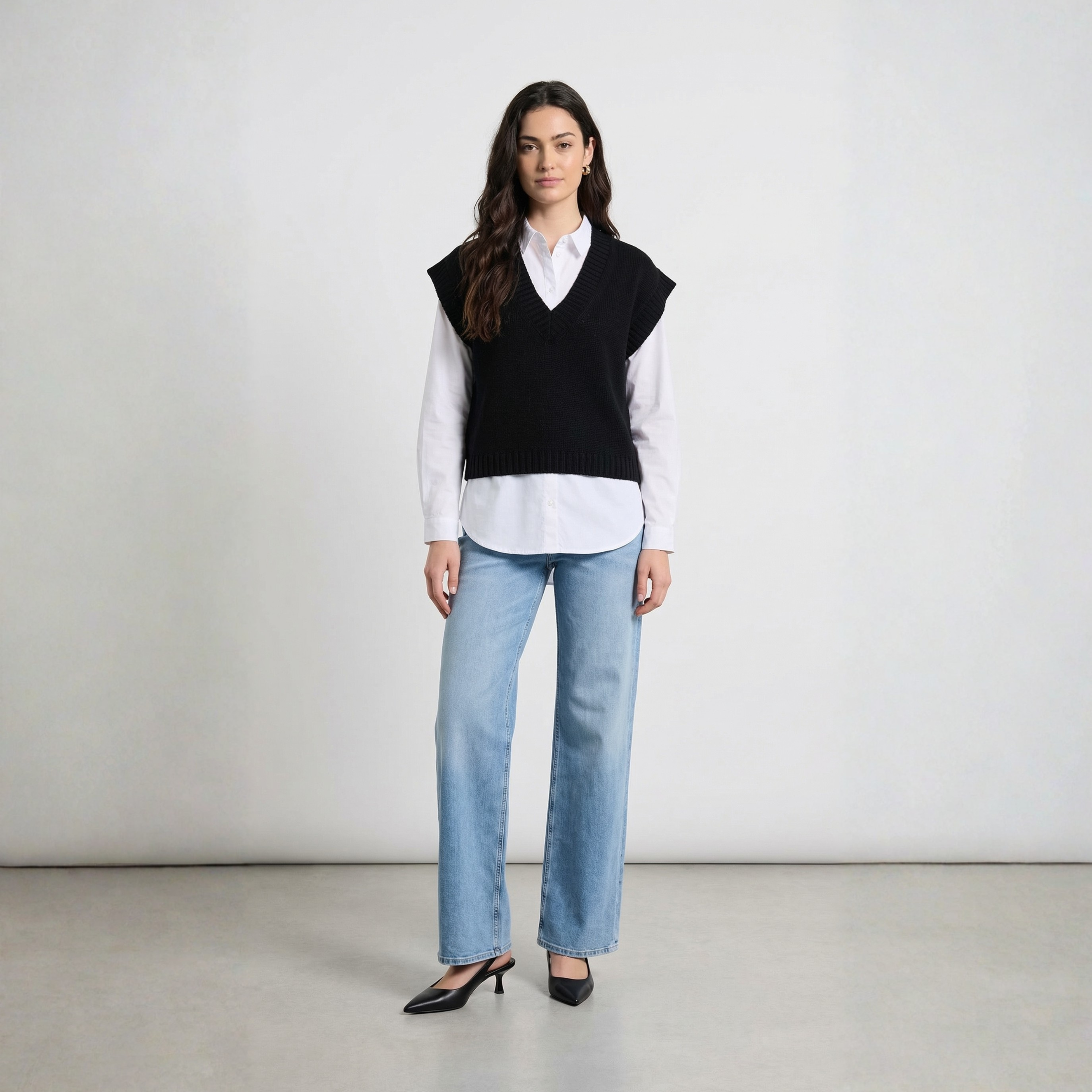 GILET SCOLLO A V TWO WAY