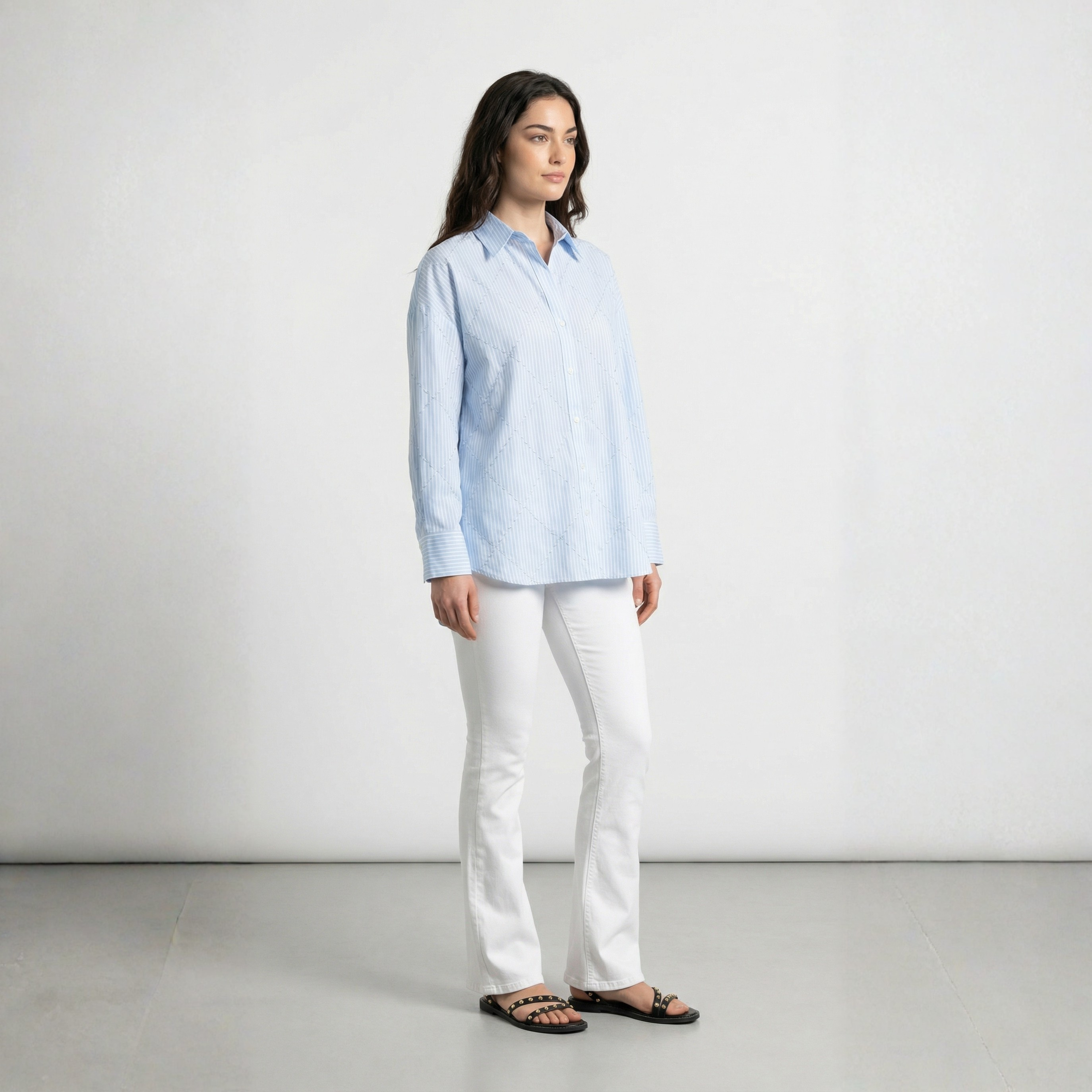 CAMICIA CLASSICA CON STRASS ONLY