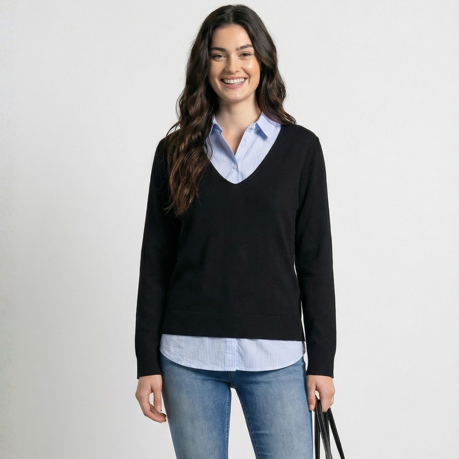 PULLOVER SCOLLO V VERO MODA