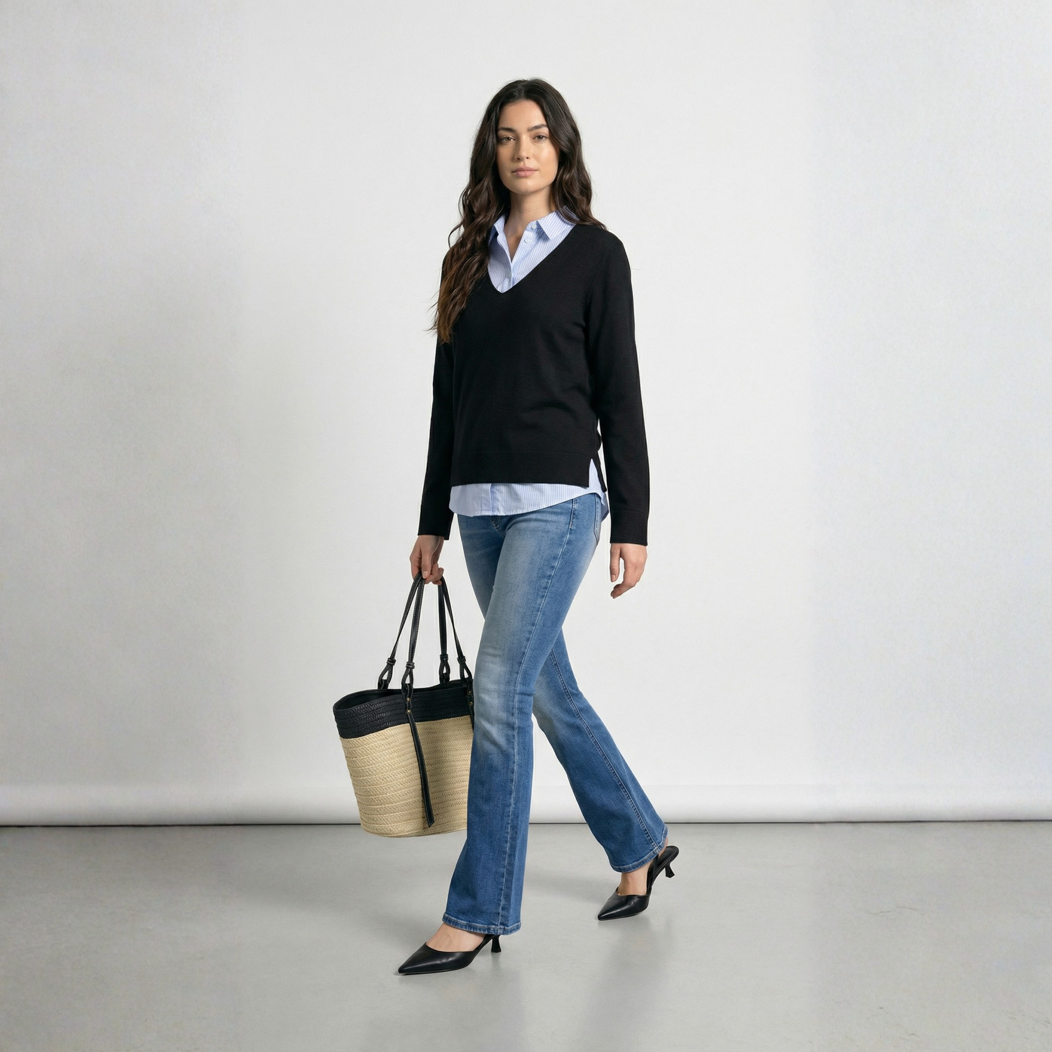 PULLOVER SCOLLO V VERO MODA
