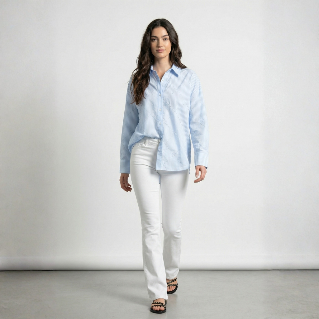 CAMICIA CLASSICA CON STRASS ONLY