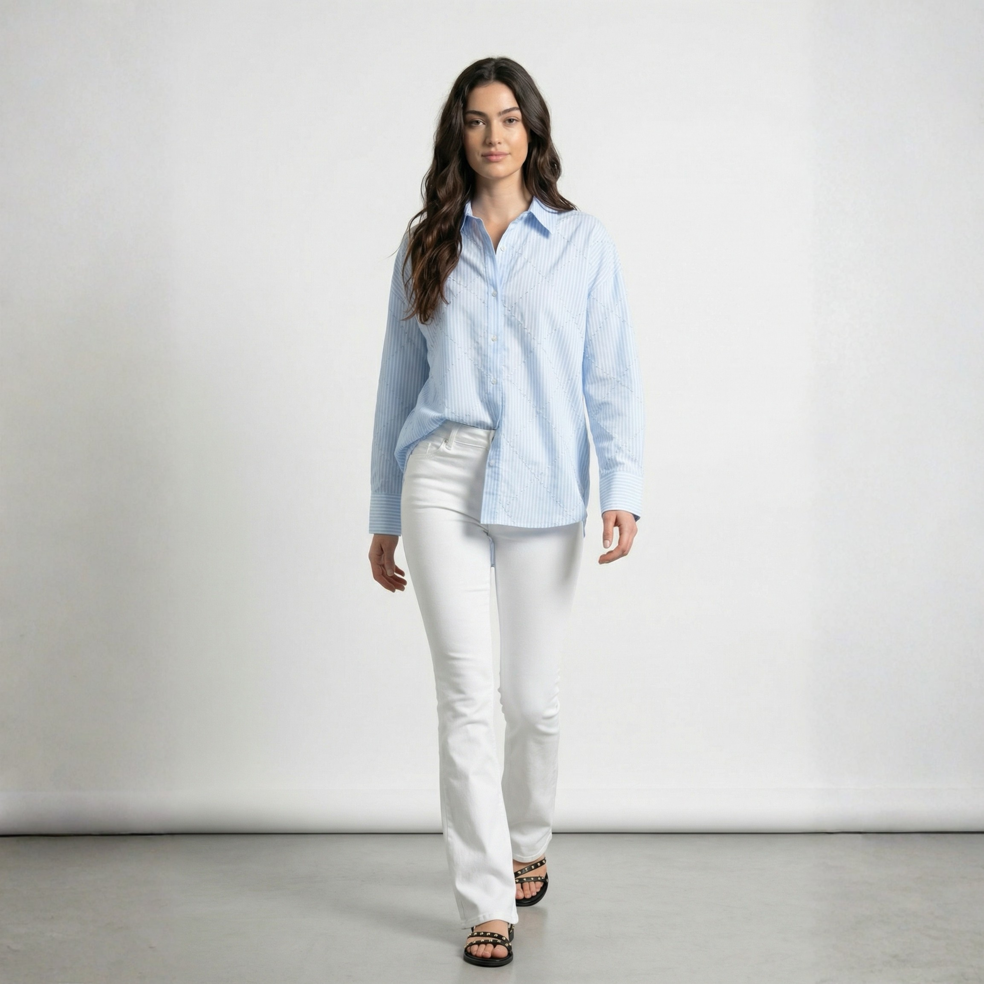CAMICIA CLASSICA CON STRASS ONLY