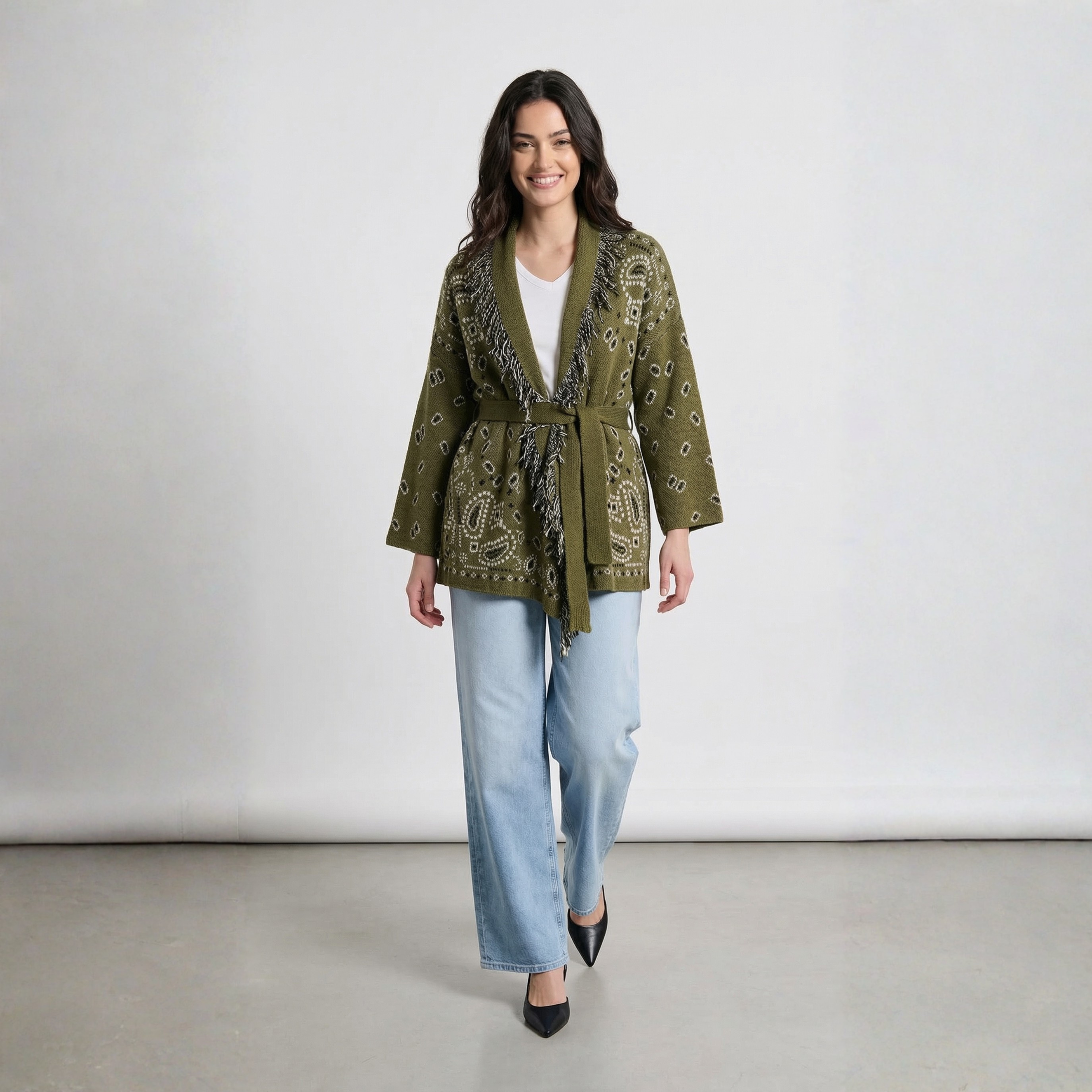 CARDIGAN PAISLEY TWO WAY