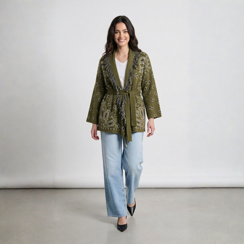CARDIGAN PAISLEY TWO WAY