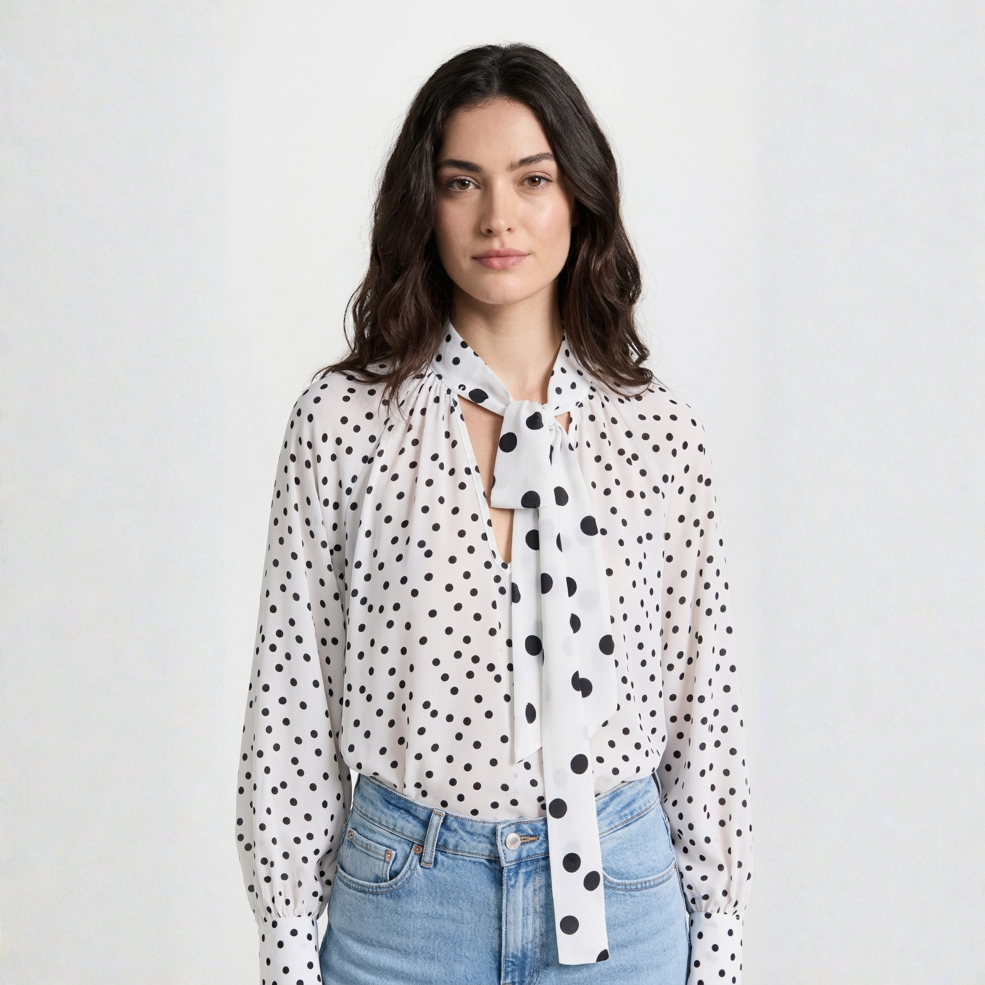 BLUSA FIOCCO POIS TWO WAY
