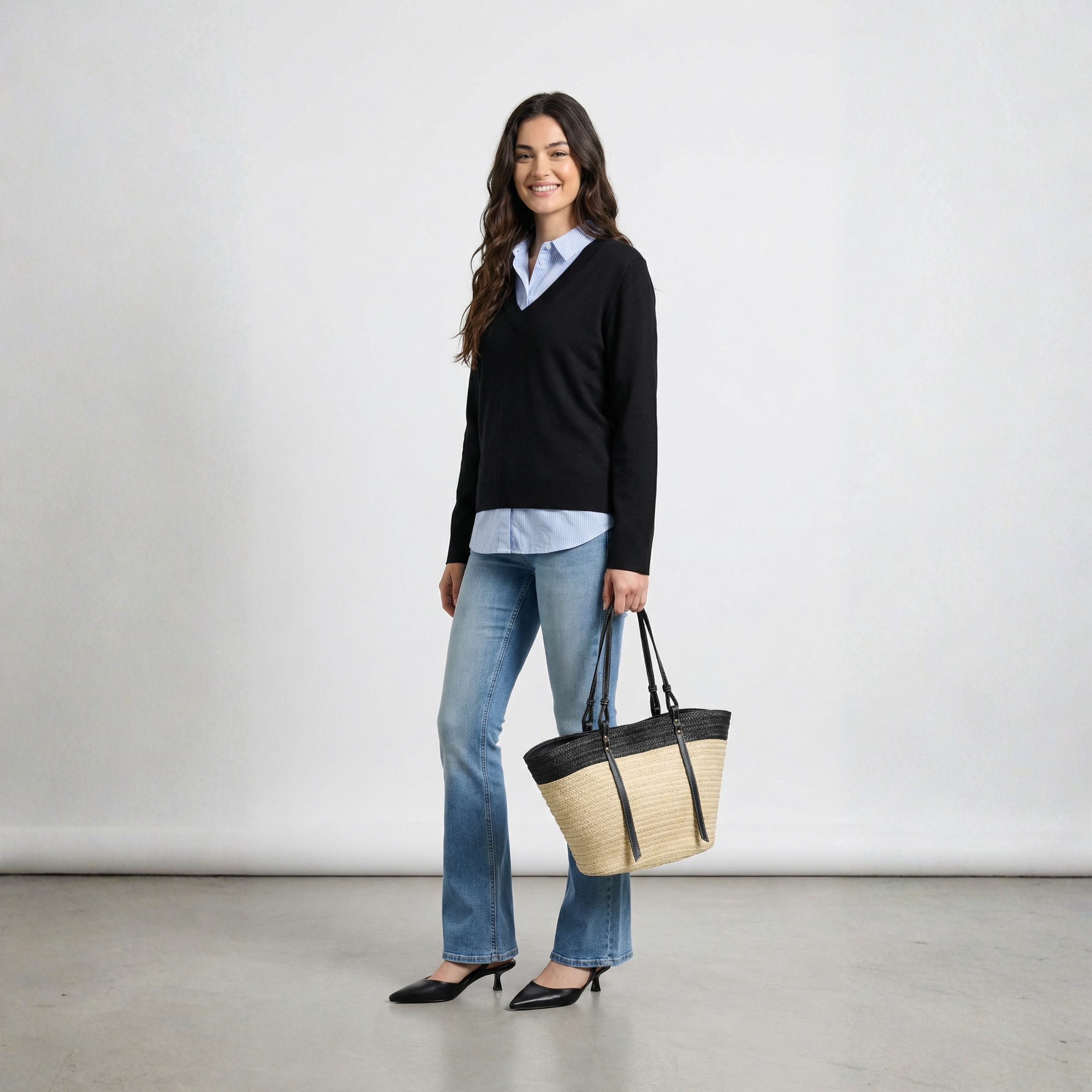 PULLOVER SCOLLO V VERO MODA