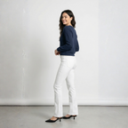 JEANS FLARED BLUSH ONLY