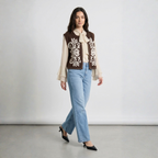 GILET CON RICAMO TWO WAY