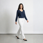JEANS FLARED BLUSH ONLY