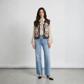 GILET CON RICAMO TWO WAY