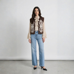 GILET CON RICAMO TWO WAY