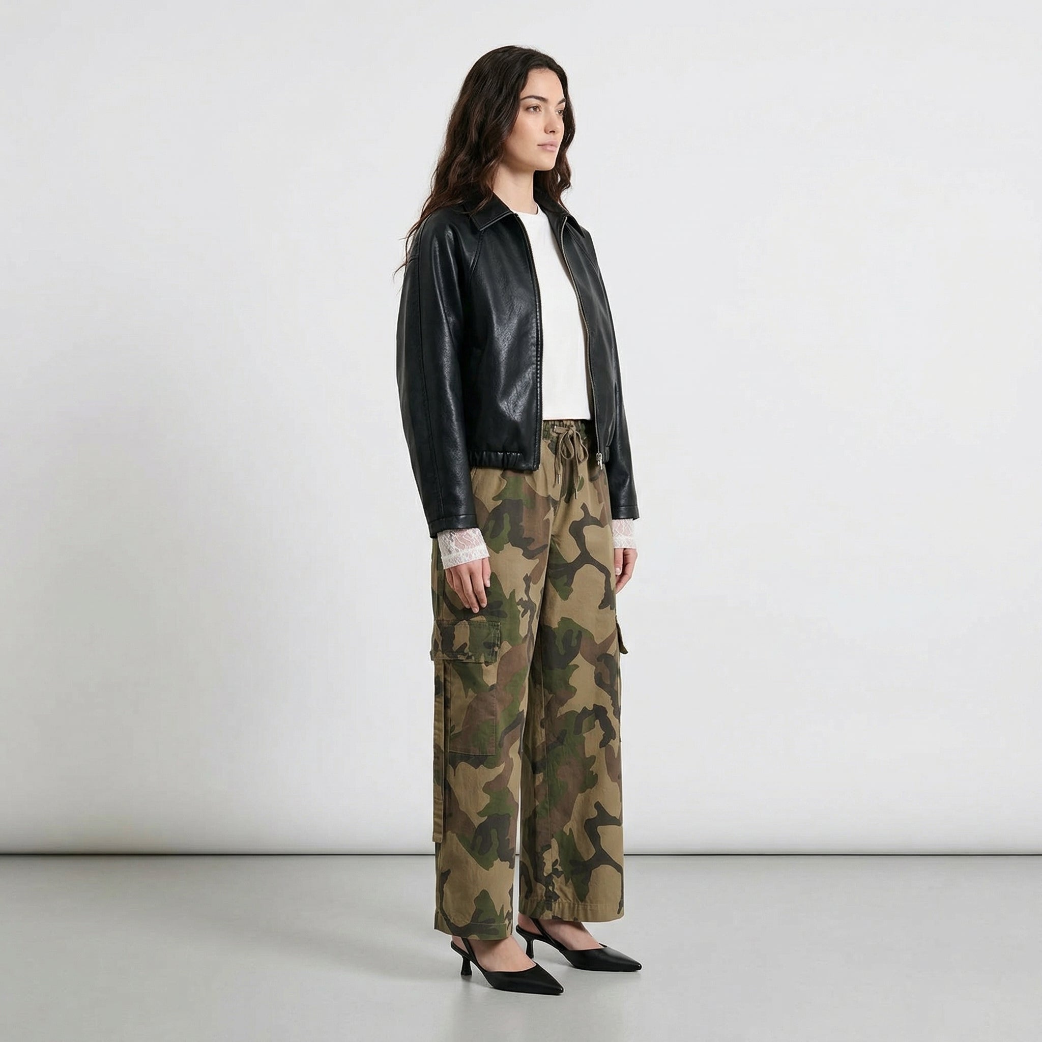 BOMBER CROPPED TWO WAY