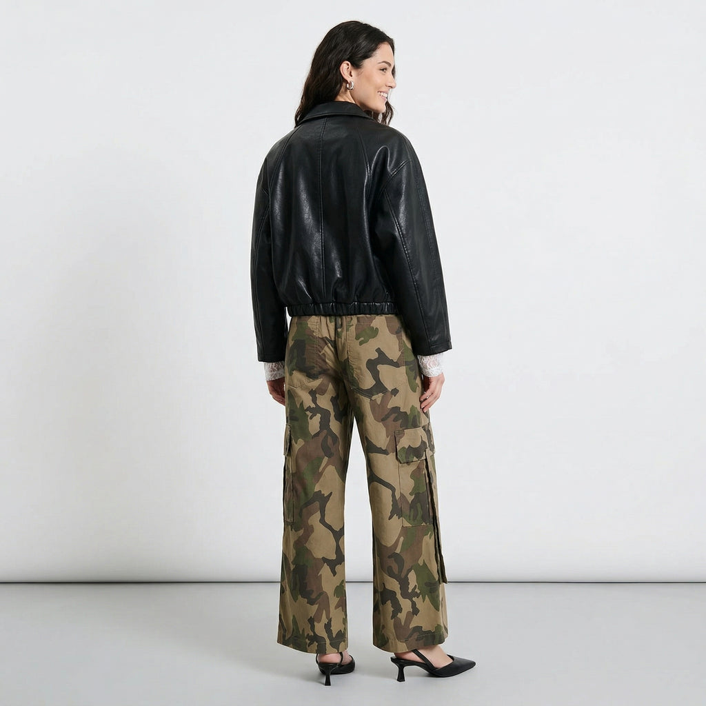 BOMBER CROPPED TWO WAY