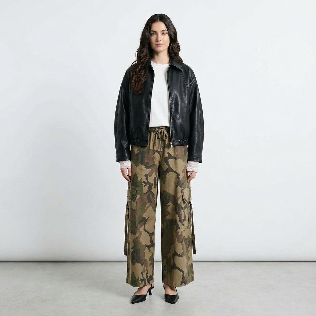 BOMBER CROPPED TWO WAY
