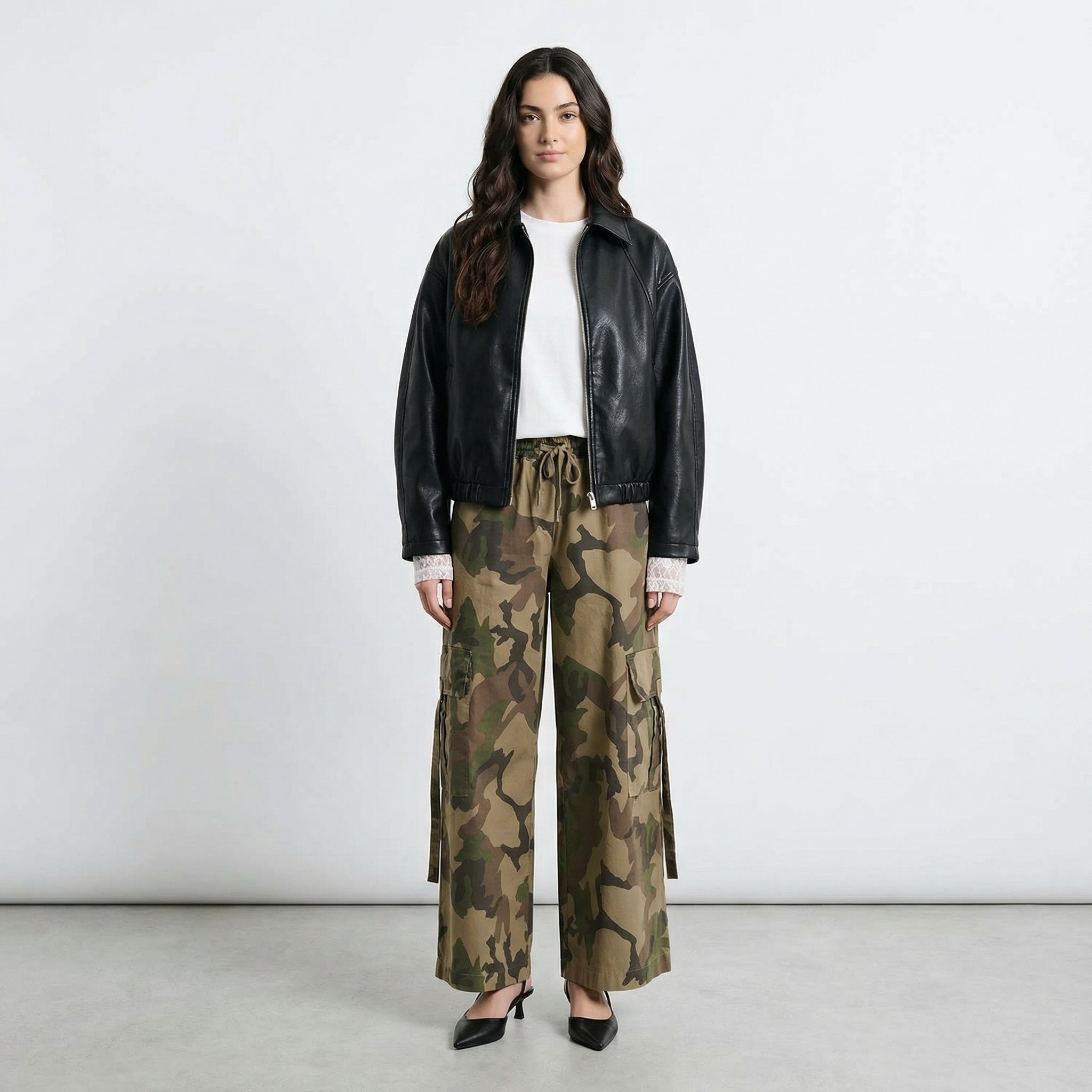 BOMBER CROPPED TWO WAY