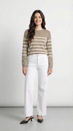 JEANS WIDE LEG MADISON BIANCO ONLY