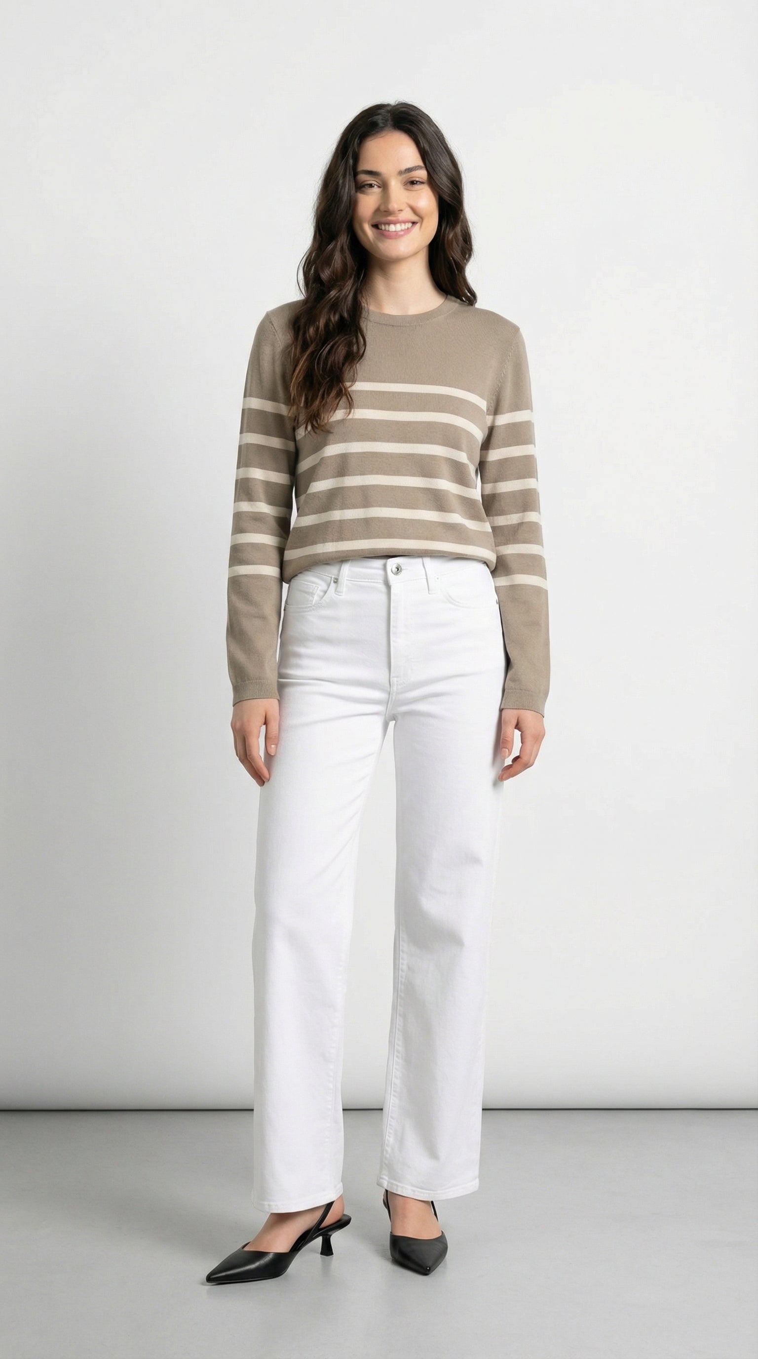 JEANS WIDE LEG MADISON BIANCO ONLY