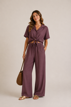 CAMICIA CROPPED LINO JDY