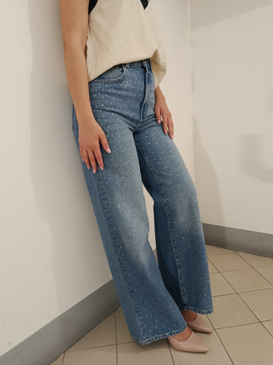 JEANS FULL STRASSED