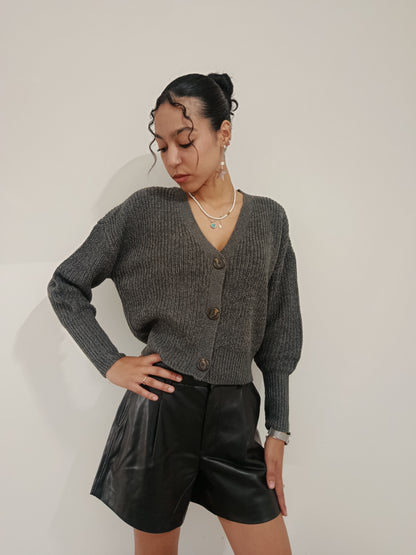 CARDIGAN CROPPED SCOLLO A V VERO MODA